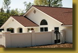 Stucco Home with Tile Roof